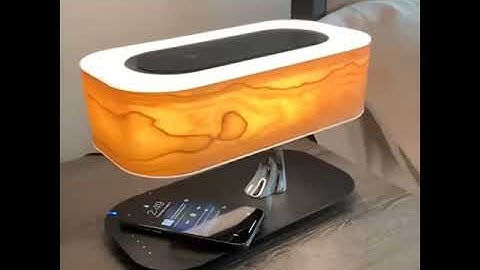 Masdio by Ampulla Tree Table Lamp with Bluetooth Speaker and Wireless Charger!