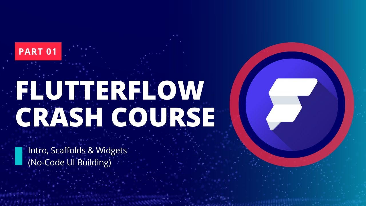 FlutterFlow Crash Course Part 1 🚀 Intro, Scaffolds & Widgets (No-Code UI Building)