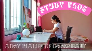 STUDY VLOG📚🖋️| CA Exams preparation 🌱| A day in a life of CA apirant