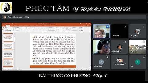 Bài thuốc cổ phương 1: Đại cương về phương tễ học