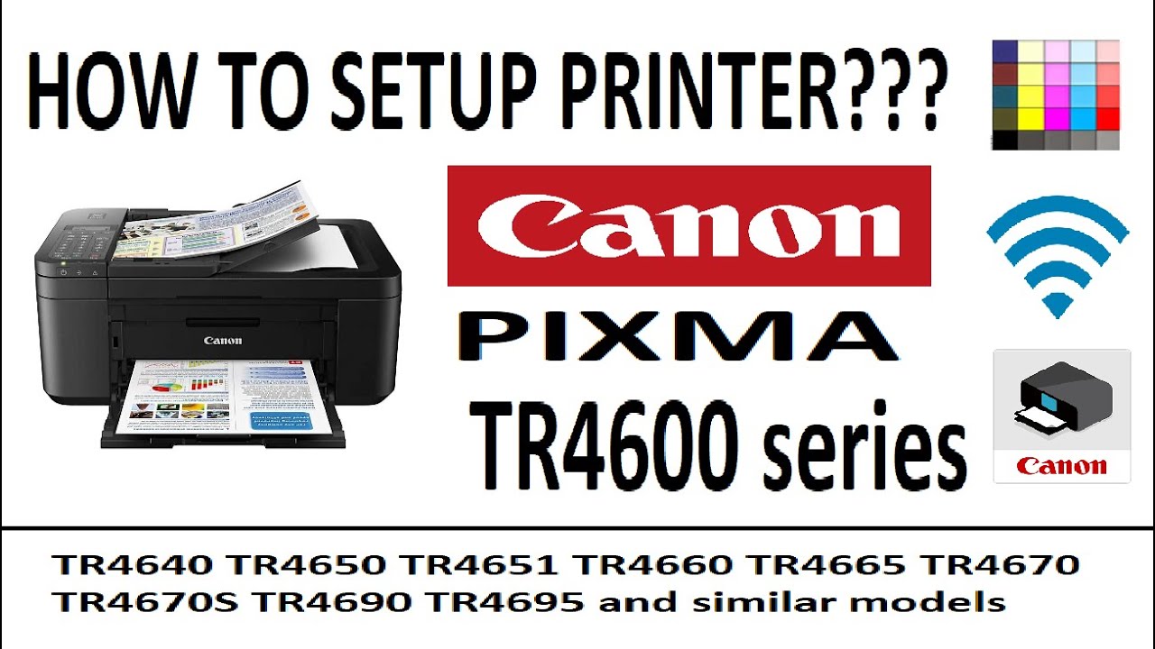 Canon PIXMA TR4650 Imprimante Multifonction A4 imprimante, Scanner