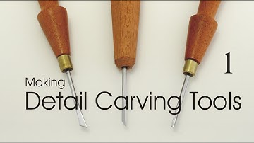 Making detail carving tools:  miniature and micro chisels.  Part 1