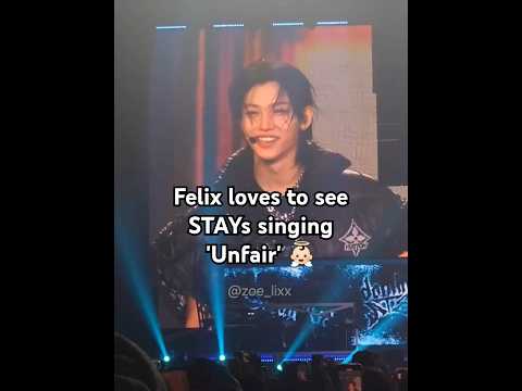 Felix Loves To See STAYs Singing Unfair 필릭스 Felix Kpop Stay Unfair Masterpiece Dominate