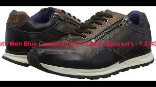 Bugatti Men Blue Casual Shoes Leather Sneakers #BugattiShoesMen #AmazonBestSeller #MensShoes