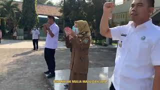 Kampanye Anti Narkoba dan Sosialisasi Lagu Mars BNN Bersama Para Siswa/i SMK Negeri 1 Lubuk Pakam