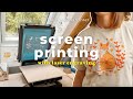 Screen print at home super fast with the xtool s1  screen printing kit