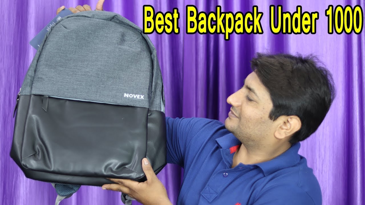 Best Laptop Backpack Under 1000 | Novex Backpack Unboxing - YouTube