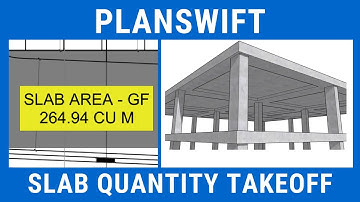 Slab Quantity Takeoff by Planswift | Concrete Slab Calculation | Takeoff Quantity Surveying Tutorial