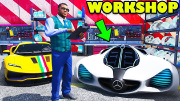 Franklin Bring Most Expensive Vision Car In His Workshop in GTA 5 | SHINCHAN and CHOP