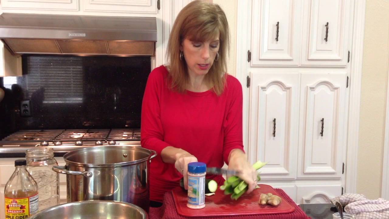Bone Broth - Pastured Chicken and Organic Ingredients - YouTube