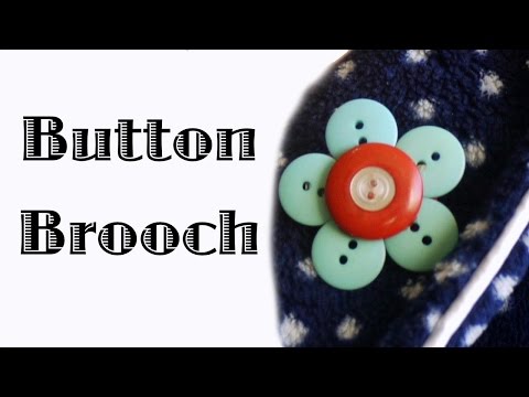 Video: How To Make A Button Brooch