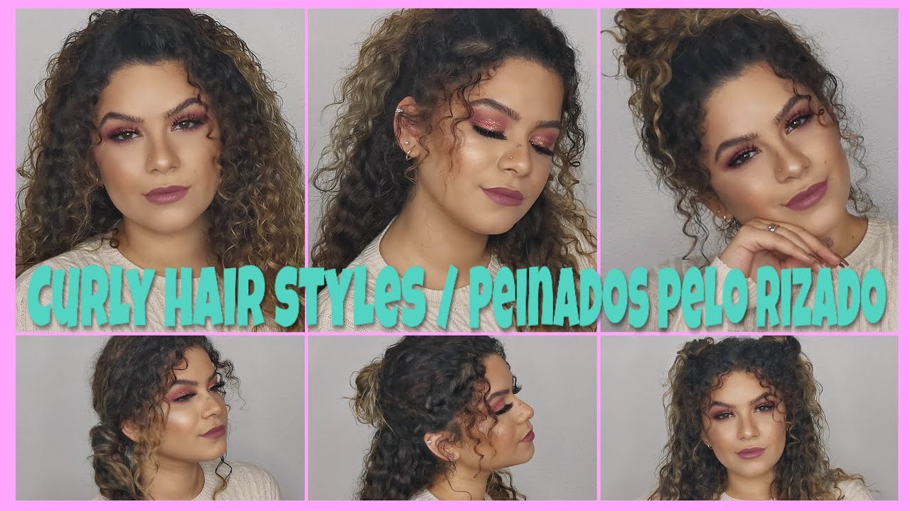 Peinados fáciles para el diario y por la noche 2019💁🏼‍♀️ (Pelo rizado) 💕 Isabella Dederle|