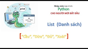 Lập trình Python - Làm việc với danh sách List