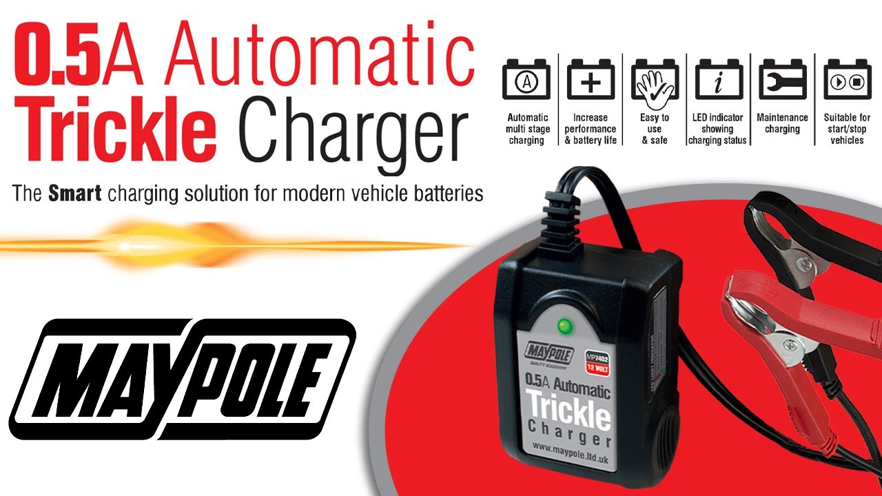 Automatic 12v Trickle Battery Charger For Sanben. Optimize Storage
