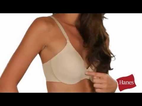 Hanes Concealing Petals Underwire Bra 