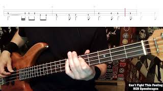 Video voorbeeld van "Can't Fight This Feeling by REO Speedwagon - Bass Cover with Tabs Play-Along"