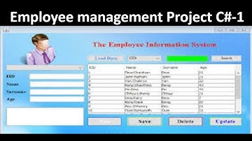 C#  Project Employee Management System