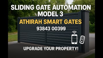 Sliding Gate Automation Model 3.  "Smart Gate Automation: Secure, Stylish & Hassle-Free Entry."