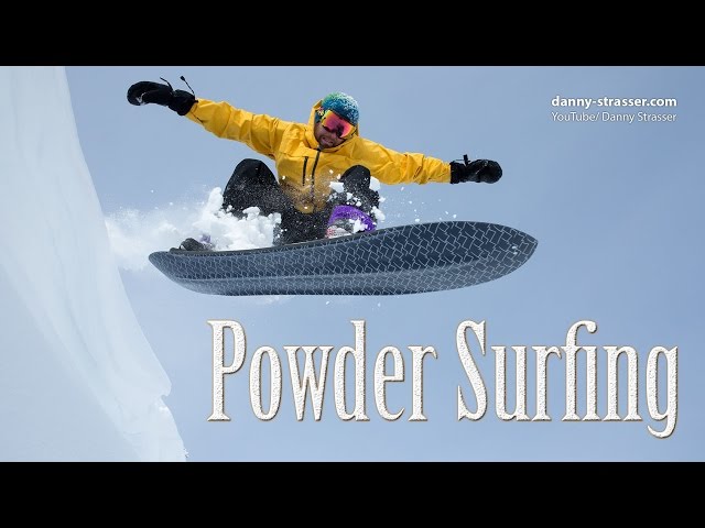 snowboarding without bindings - Powder Surfing