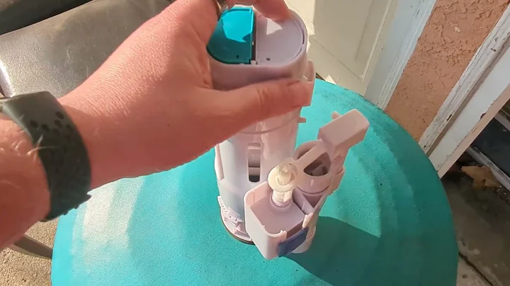 Close up view of American Standard Dual Flush Valve