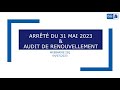 Webinaire isq certification arrt du 31 mai 2023  audit de renouvellement qualiopi
