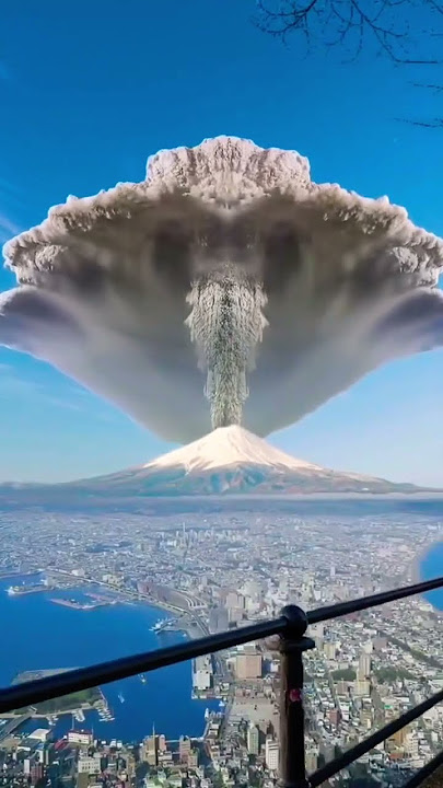Japan Mount Fuji Volcano  Blast 💥 #japan #montfuji #shorts #viral