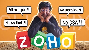 How I got an Internship offer from Zoho?!
