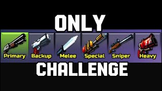 ONLY USING STARTER WEAPONS CHALLENGE | Pixel Gun 3D PC Edition