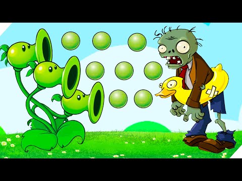 Видео: ЗОМБИ УМЕЮТ ПЛАВАТЬ! Plants vs Zombies. Растения против Зомби. PVZ