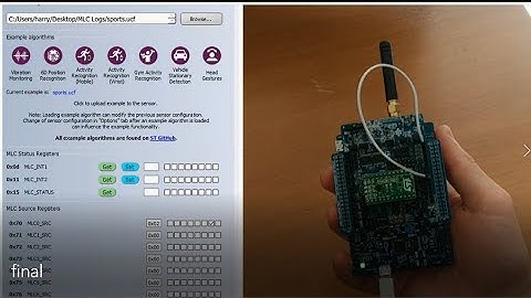 Machine Learning Core LSM6DSOX Demonstration  ||  ISCA Lab