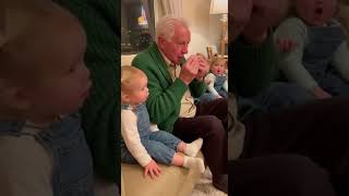 Grandpa Sneezed Then All Three Babies Copied Him