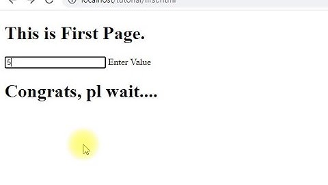Time delay for loading another page / please wait...
