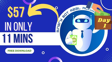 Binary Bot Real Account | Binary Options Robot 🤑$57 TP🤑 ULTRABOT V.3 (DAY 1)