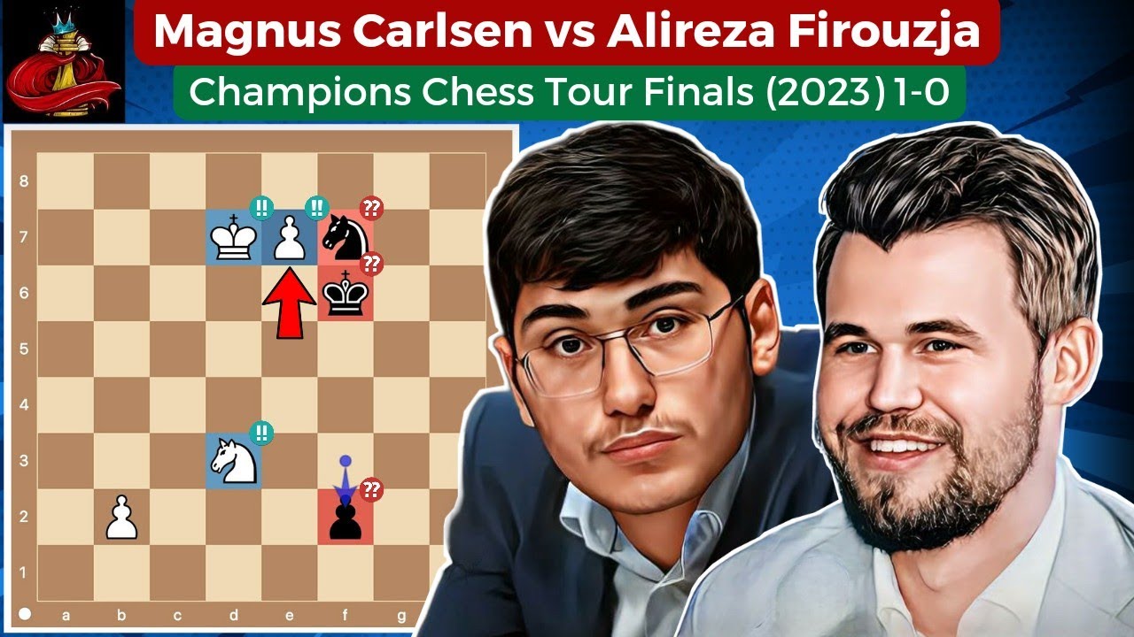 Magnus Carlsen vs Alireza Firouzja • Champions Chess Tour (2023) 