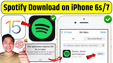 Spotify Download on iPhone 6s/7 | Spotify Download on iOS 15 | Spotify Requires iOS 16.1 or Later