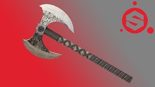 How To Make Barbarian Axe Textures in Substance Painter