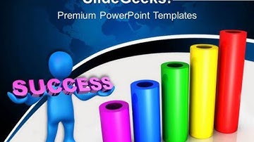 bar graph success powerpoint templates and powerpoint themes 0312
