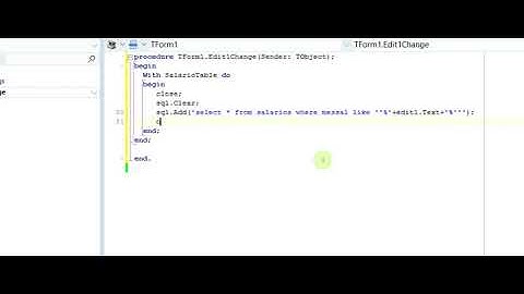 Evento OnChange Pesquisando - Delphi 10.3