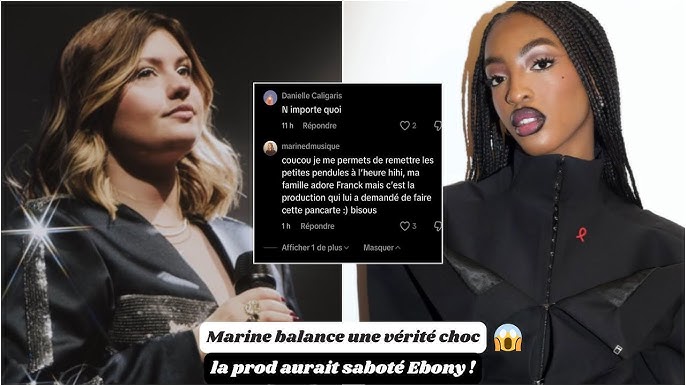 Star Academy : Marine balance une vérité choc, la prod aurait saboté Ebony  ! - YouTube