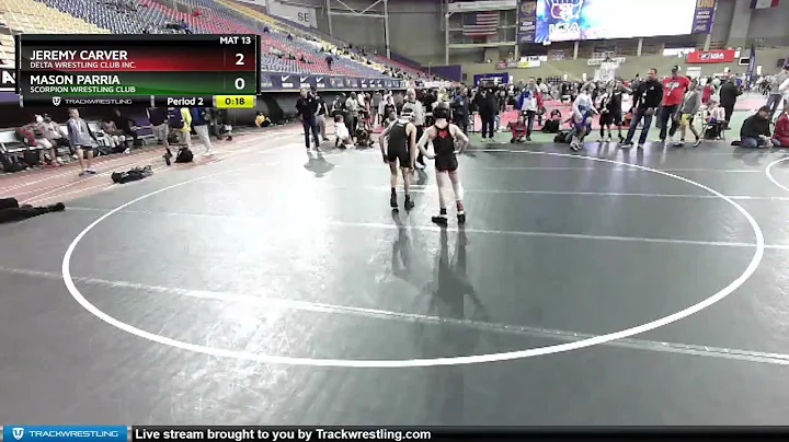70 Lbs Quarterfinal - Mason Parria, Scorpion Wrest...