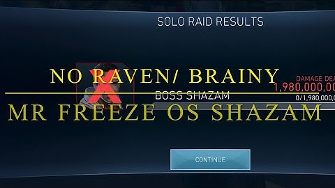 MR FREEZE OS BOSS SHAZAM | No Raven | No Brainy | AOC RE-RUN | Injustice 2 Mobile