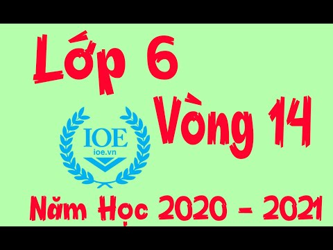 Đáp Án IOE Lớp 6 Vòng 14 Năm Học 2020 – 2021 Đáp Án IOE Lớp 6 Vòng 14 Năm Học 2020 – 2021