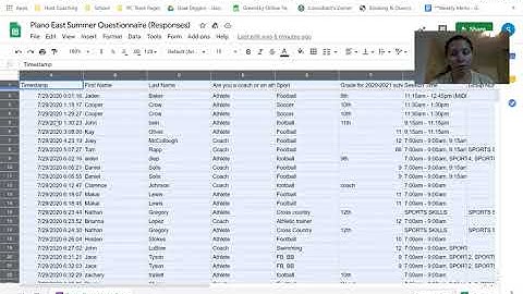 Saving the daily responses to the COVID-19 questionnaire