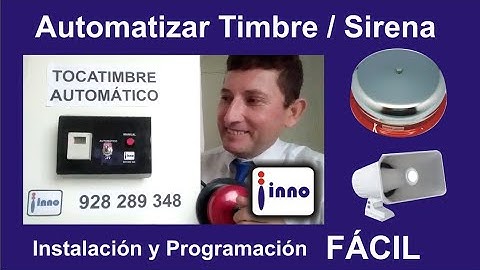 automatizar timbre de colegio