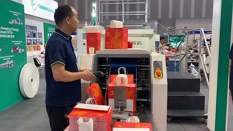 2023 Vietnam Packaging&Printing Exhibition/Ounuo A330 Automatic Handle Paper Bag Making Machine