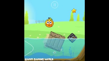 Red Ball 4 Orange Ball push square in water Level 13