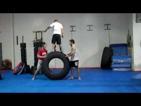 brandon correa jumps tire