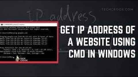 How to find IP address of any website using command prompt find IP address of any website using cmd