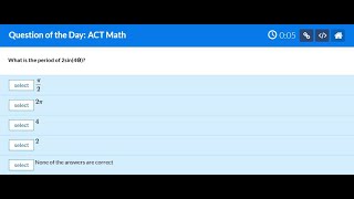 ACT Math Question of the Day - 002