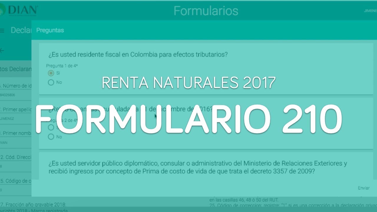 Formulario 210 2020 pdf